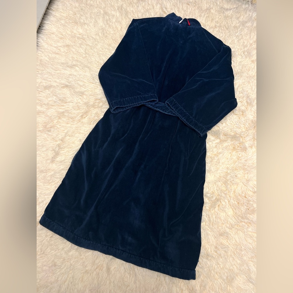 Tommy Hilfiger Rich Blue 100% Cotton Icon Men’s Bathrobe One Size
